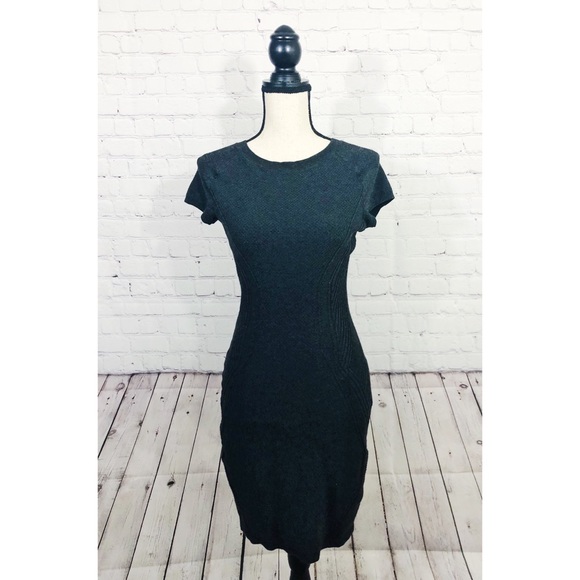 H+M Gray Body-Con Sweater Dress Size S - Picture 1 of 4